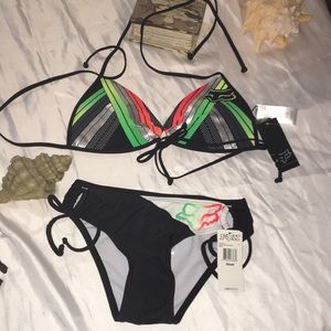 NWT Fox Tantrum Curve Bra Top,Key Hole Tie…